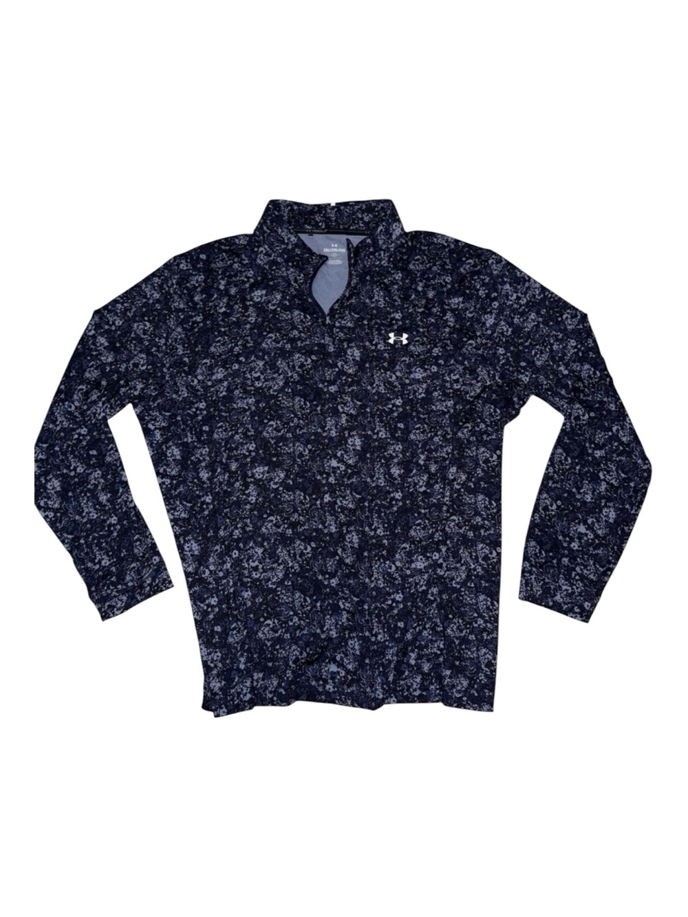 Under Armour Playoff Printed ¼ Zip Black Gray Golf Men Outdoor 2XL Performance
